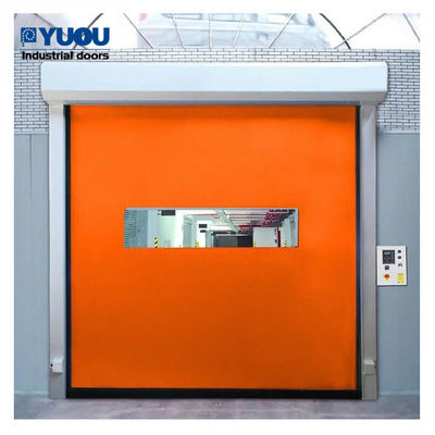 High Speed 2.5m/s Zip Up Plastic Doors 5*5m Auto Self repairing IP55 For Clean Room