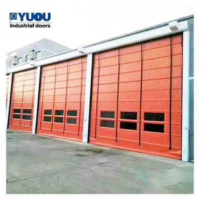 Airbag Sensor PVC High Speed Roller Shutter Door Fabric 8m Height 0.6m/s Opening speed