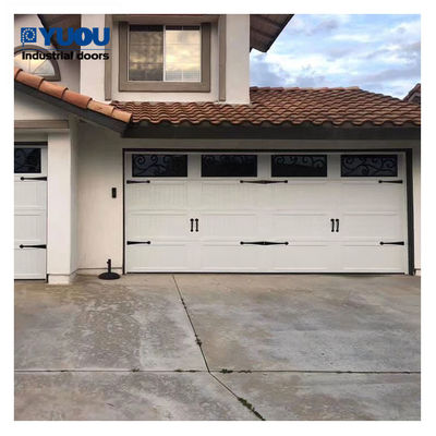 Panel Lift Garage Sectional Overhead Door 1500N Remote Control 6m Height