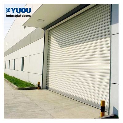 12m Remote Control Steel Roller Shutter Door 1.2mm Slat 	11 Level Wind Resistant