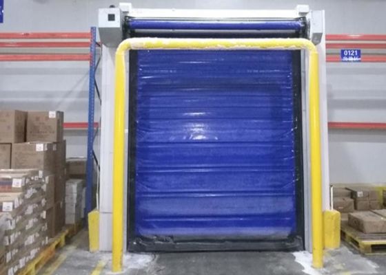 IP55 Industrial Fast Acting Rapid Roll Up Doors PVC Thermal Insulated 2.0M/S