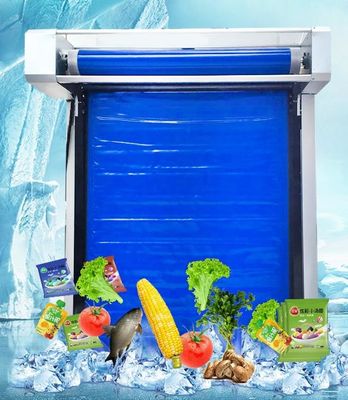 IP55 Industrial Fast Acting Rapid Roll Up Doors PVC Thermal Insulated 2.0M/S