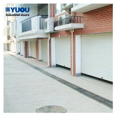 Warehouse Automatic Roller Shutter Garage Doors Security 12level Storm Proof EPDM sealing