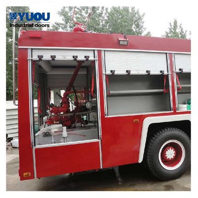 Customized Aluminum Roll Up Doors Shutter Vertical Polyurethane Foam For Fire Engine