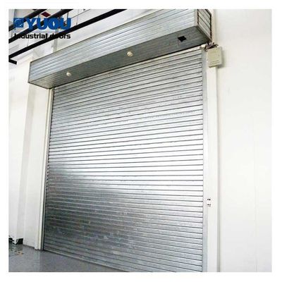 Supermarket 8000mm Fire Rated Roller Shutter Door 50HZ Electric Roll Up 3 Hours 0.3KW