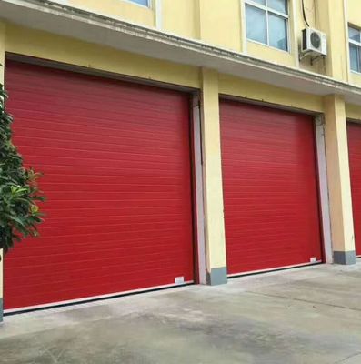 220V Roll Up Industrial Sectional Overhead Doors Garage 12000MM Galvanized Steel