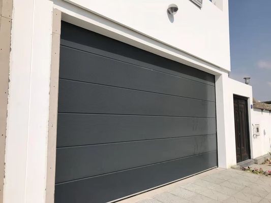 40mm Thickness Automatic Sectional Garage Door Overhead 11.8m Finger Protection