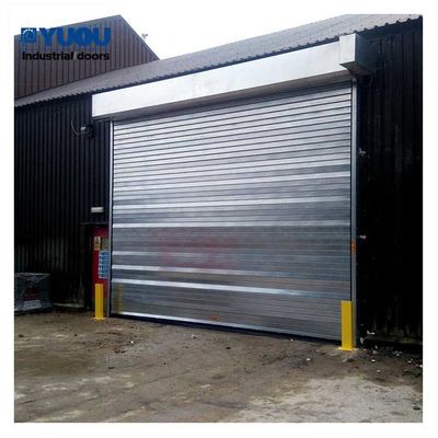 Blast Proof Steel Roller Shutter Door 380V Heavy Duty Roll Up Doors 12 Level Windproof