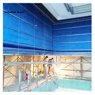Custom Fire Rated Roll Up Doors Inorganic Fabric Automatic 0.75KW