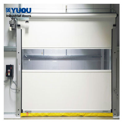 6*6m PVC High Speed Roller Shutter Door Plastic Fabric 25m/S Wind Resistant