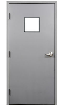 1 2 3 Hours Metal Security Fire Rated Steel Door 50mm Panel 115mm Depth With Hinges