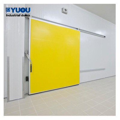 Automatic Steel Cold Storage Freezer Sliding Door for Food and Drug Factory