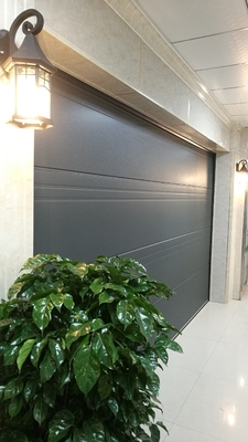 Steel PU Overhead Sectional Roller Garage Door Insulated Residential Automatic 40mm