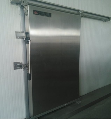 Automatic PU Sandwich Panel Stainless Steel Sliding Door For Cold Room