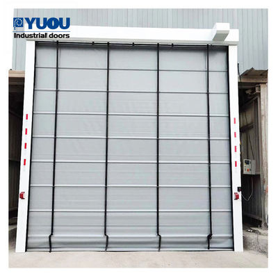 Airbag Sensor PVC High Speed Roller Shutter Door Fabric 8m Height 0.6m/s Opening speed