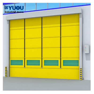 13m Height Exterior High Speed Roller Shutter Door Fabric Soft Curtain Windproof