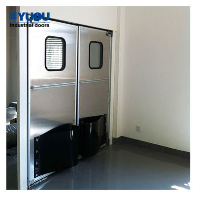 Hygiene Impact Double Acting Traffic Door Kitchen 304 SS EPDM Seal Rubber