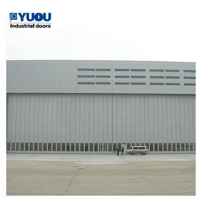 Warehouse Megadoor Aircraft Hangar Door Steel Frame 23DB Soundproof