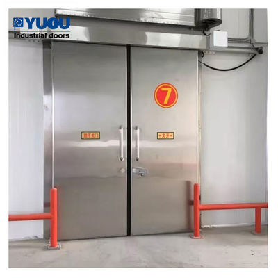 Seafood Factory Cold Room Sliding Door PU Foam Steel Customized EPDM Sealing