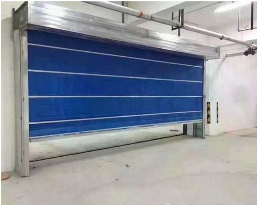 Factory Fireproof PVC Rolling Shutter Door 4.8m/Min 490PA Fireproof Roller Shutters