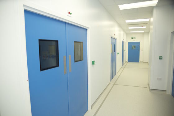 GMP Hospital Pharmaceutical Clean Room Door With Seal Rubber Hydraulic Door Closer