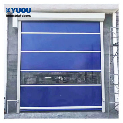 6*6m PVC High Speed Roller Shutter Door Plastic Fabric 25m/S Wind Resistant