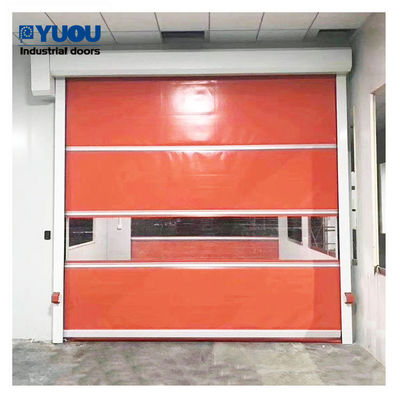 6*6m PVC High Speed Roller Shutter Door Plastic Fabric 25m/S Wind Resistant