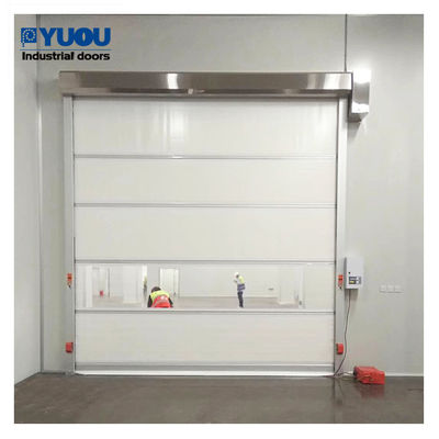 6*6m PVC High Speed Roller Shutter Door Plastic Fabric 25m/S Wind Resistant
