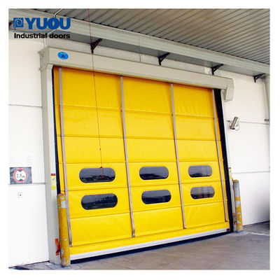 Belt Stacking Fast High Speed Roller Shutter Door 10m Height Automatic 1.50kw Motor