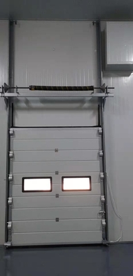 Logistics Warehouse 1p Sectional Overhead Door Safety Electric Lifting Insulated